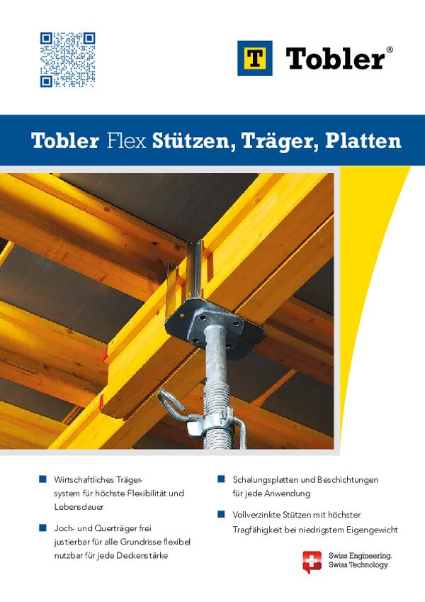 Tobler Flex Stützen, Träger & Platten